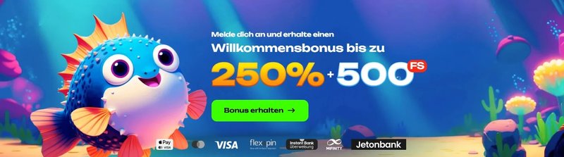 Willkommen bei Fugu Casino: Spielautomaten, Live Spiele und hohe Einsätze 1 Willkommen bei Fugu Casino: Spielautomaten, Live Spiele und hohe Einsätze - overview